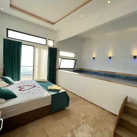 With Indoor Pool And Nature View For 4 People Kas, Kalkan - Awz 122 *